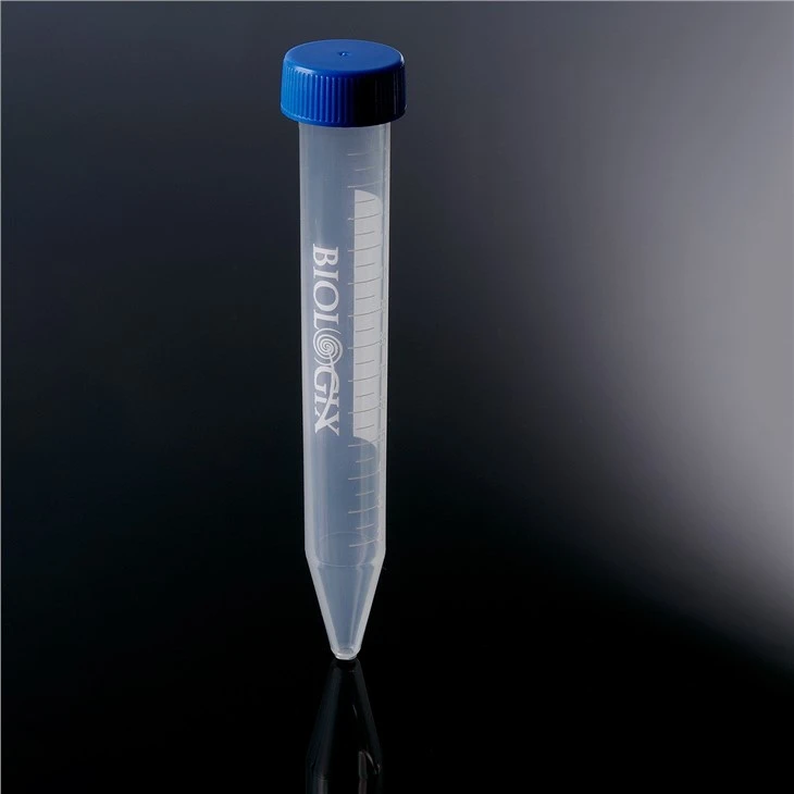 15ml Flat Cap Conical Bottom PP Centrifuge Tube