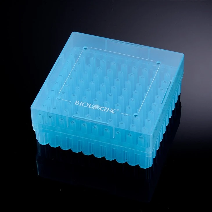 81 Well PC PP Plastic Cryobox Freezing Tube Cryogenic Storage